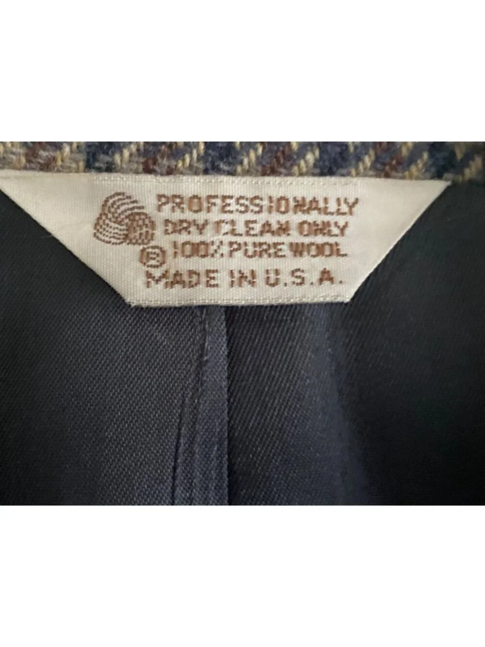HARRIS Tweed ASHBY THORNTON APEX WOOL Sport Coat Jacket Brown Lined Men 46 L USA - Picture 6 of 16